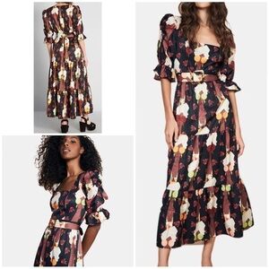 Hutch ModCloth Let's Go Boho Black Belted Maxi Dress Faces Fashion Anthropologie